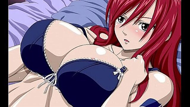 Erza Takes It Deep and Gets Her Pussy Filled with Hentai Delight