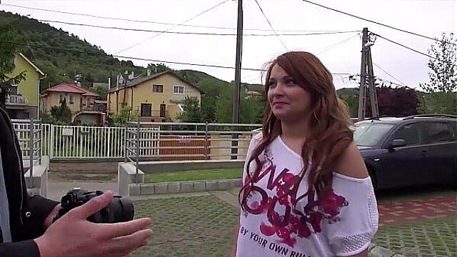Romanian Redhead Teen Sucks and Fucks Big Dick for the Camera!