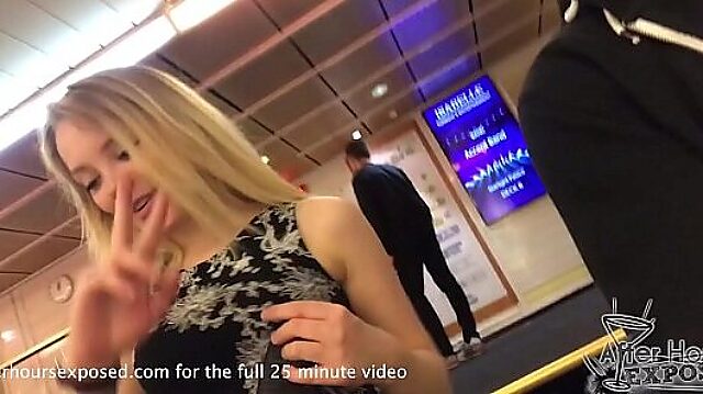 Busty Latvian gives mind-blowing POV bj & facial on cruise ship