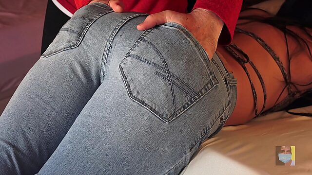 Pre-Cum Soaked Tight Jeans Fetish