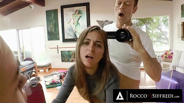 Riley Reid's Sensational Small Tit Blowjob on Rocco's Monster Cock