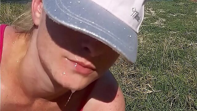 Beach Blowjob: Wife Worried About Being Seen