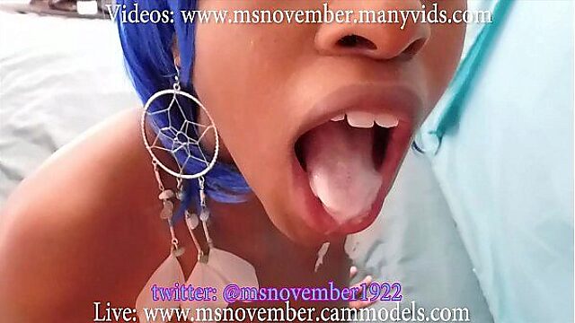 Ebony Beauty Swallows Cum in Compilation with Busty Stepdaughter