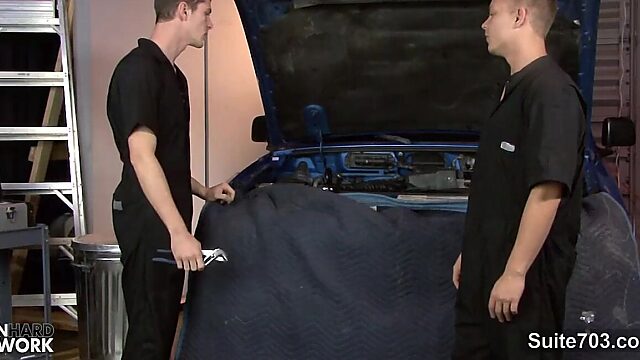 Mechanics Go Hard in the Garage