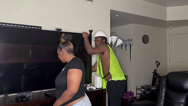 Construction Worker Kendale Fucks Client with BBC on the Job!