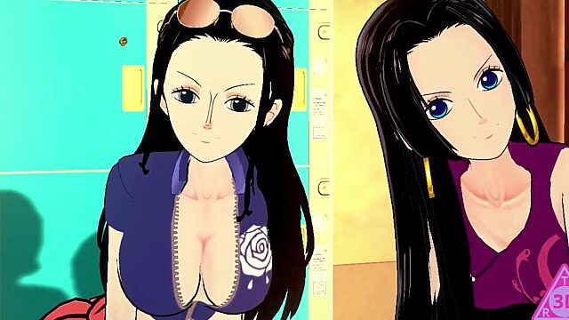 Steamy ONEPIECE Hentai Gameplay: Nami, Boa Hancock & Nico Robin Get Down & Dirty - Uncensored Porn