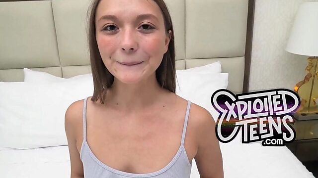 Petite 18 year old swallows and tongues ass