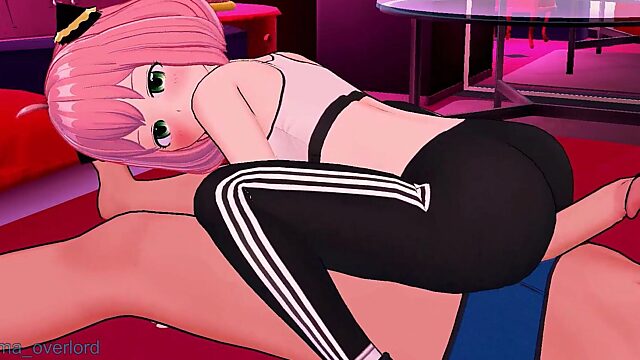 Anya in Sexy Athletic Wear at Love Hotel
