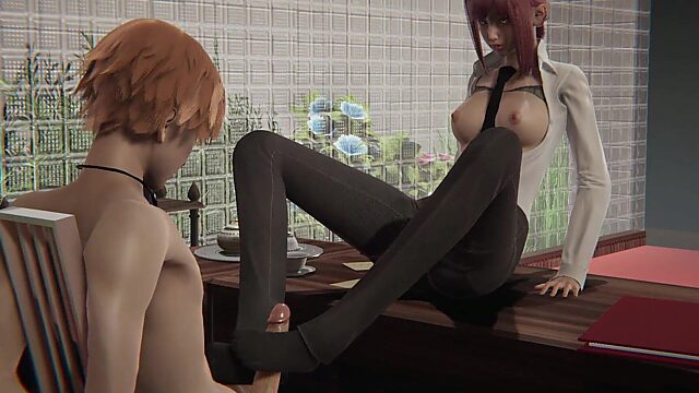 3D SFM Game: Makima's Erotic Encounter With Denji!