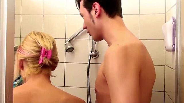 German Step-Mom's Seductive Shower Turned Hardcore