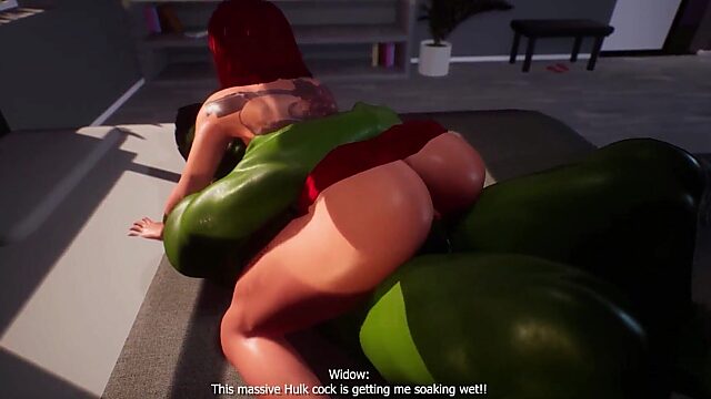 Angry green smashing with a seductive spy in ultra HD