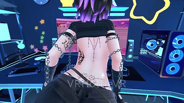 Naughty Office Lap Dance Turns into Ass Play in VRChat's ERP Paradise