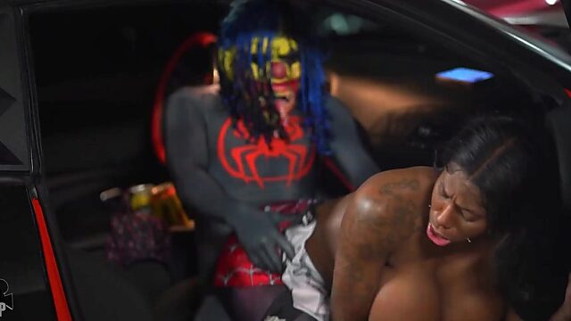 Spider-Slut in "Pussy Universe" Bangfest with Ebony Mystique & Gibby the Dick-Clown