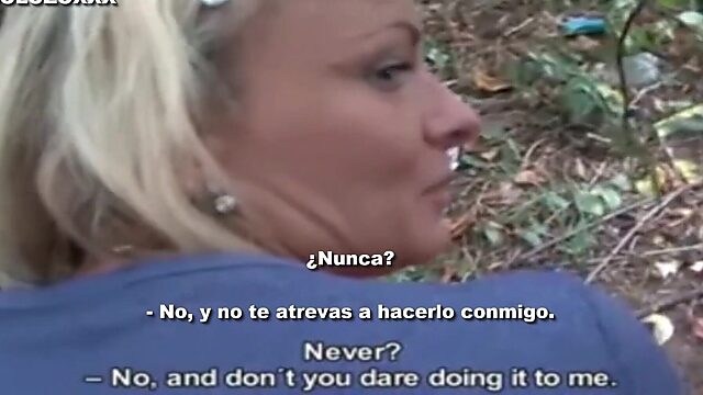 Russian MILF Cheats for Cash in Spanish Subbed Fling