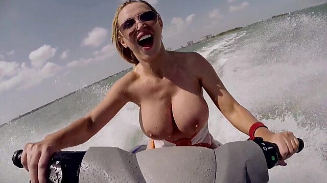 Nikki Benz: Stacked Blonde Rides Big Waves & Big Dick