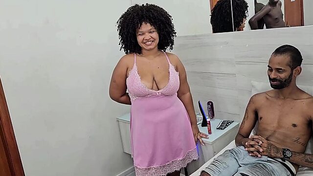 Chubby Slut Barbie Marley's First Porn: Fucking Two Dudes and Taking a Facial