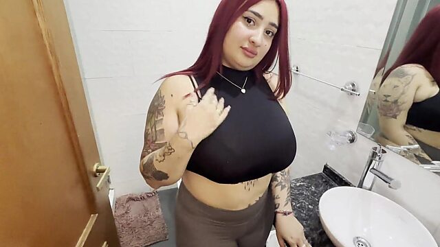 Hubby's at Work, She's Riding Her BFF's Cock