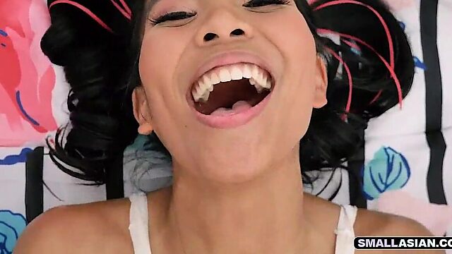 Tiny Asian Spinner Gets Drilled by White Dude