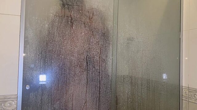 Busted! Horny Asshole Joins Slutty GF in Shower, Fills Her with Cum