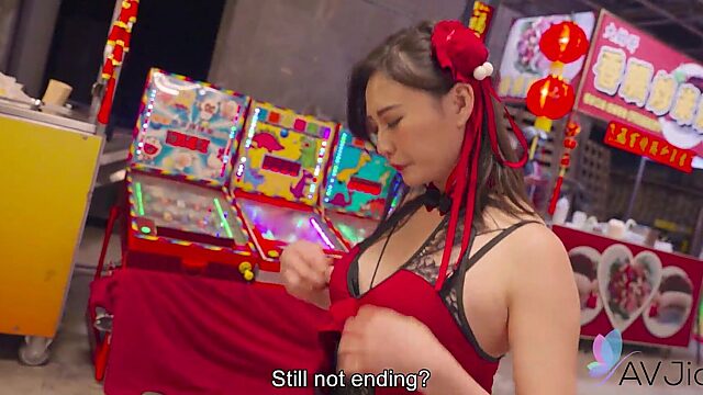 Asain slut Mio gets fucked silly right in the middle of a bustling night market