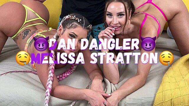 Busty Ass & Tit Fuck Queens Melissa & Dan Fuck Like Hell in Steamy Threesome