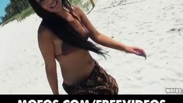 Tiny Latina Slut Gets Picked Up and Pounded