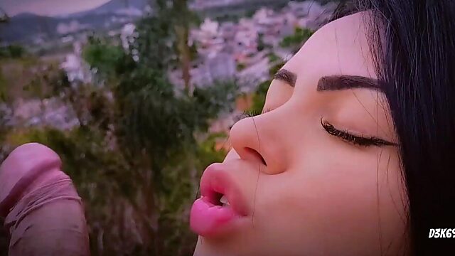 Sloppy ASMR Blowjob POV: Bustin a Nut in My Slutty Stepsisters Mouth