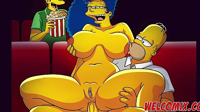 Fucking Hardcore Porn Comics - The Simpsons Get Dirty at the Movies