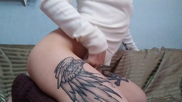 Busty Slut Gushes a Fucking Fountain Right Through Her Panties