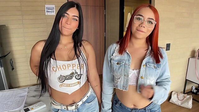 Chubby Teen Sluts Giving Double Blowjobs and Rimming Lucky Old Bastard