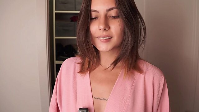 Hot First Date Fuck in the Dressing Room: Vibrating Panties Make Me Explode in Public!