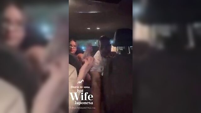 Black Uber Driver Rawdogs Hot Asian MILF While Her Cuck Hubby Watches from the Driver's Seat