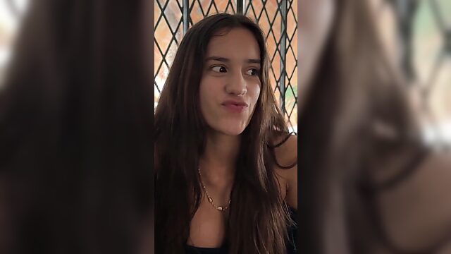 Busty Brazilian Latina Teen's First POV Casting Blowjob