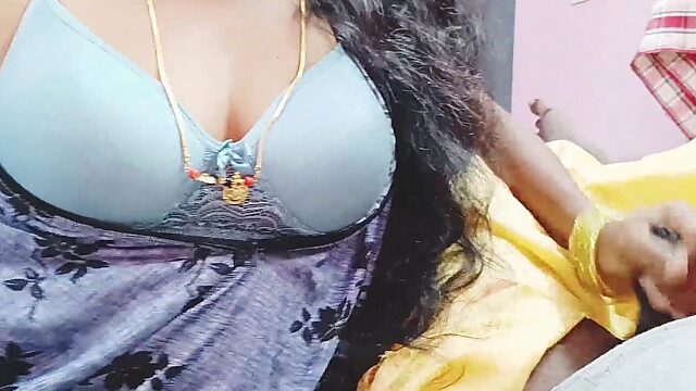 Slutty Indian Wife Cheats with Husband's Step-Brother, Fucking and Talking Dirty in Telugu
