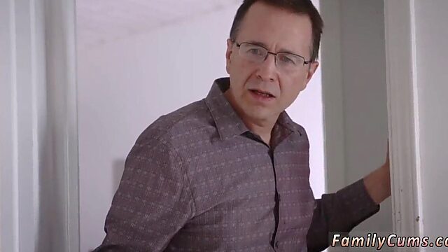 Stepmom’s Hot Friend Teases Stepdaughter in Stockings—Gapes Her Tight Ass Before Birthday Fuckfest, Stepdad Left Clueless