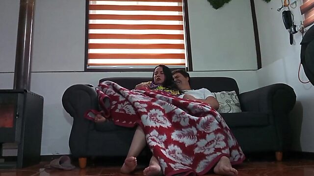 Watching a Flick with My Stepmom Turns into a Hardcore Fuck Session