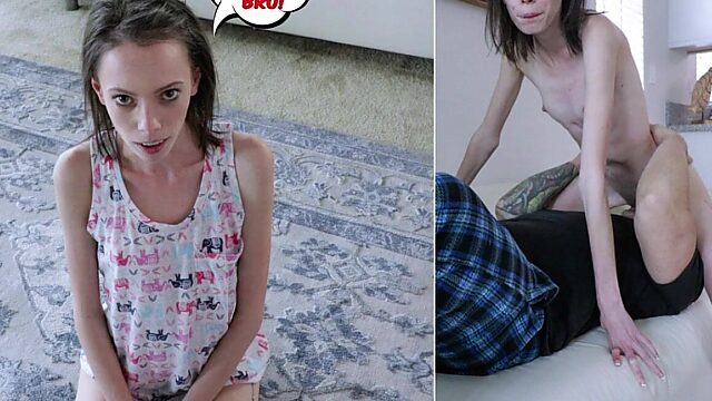 Aria Haze Gets Her Holes Doodled by Stepbro and His Big Dick Noodle