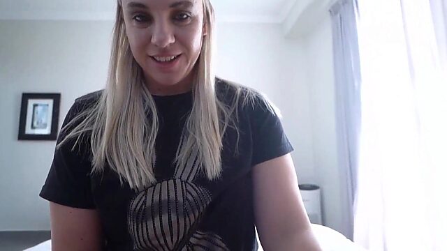 Husband Fucks His Own Ass with Strap-On POV Style: Wife Gives Sloppy Blowjob & Fingers His Shitter Before Intense Dildo Cumshot