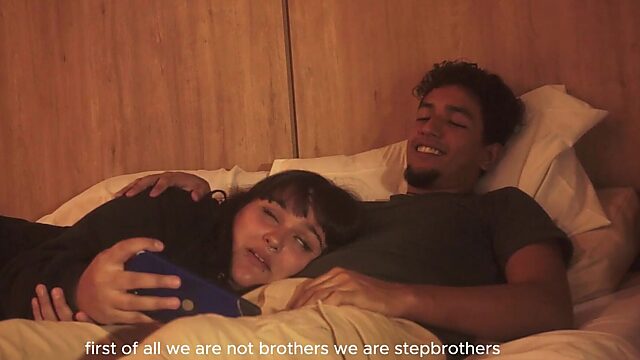 Chillin with my bestie watching a flick, shoved my dick in her mouth till we fucking got busted