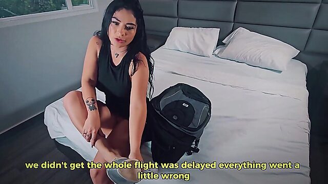 Stuck Sharing a Hotel Room with My Stepmom, She Got Horny and We Banged