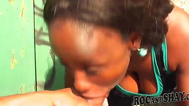 Slut Gags on Cock While Driving