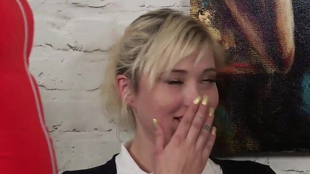 Busty CFNM Sluts Learn Group Handjob Skills from Experienced MILF Teacher