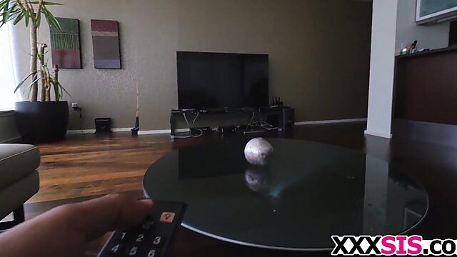 Hung Fucker Slams Step-Sis Alice March with His Massive Cock