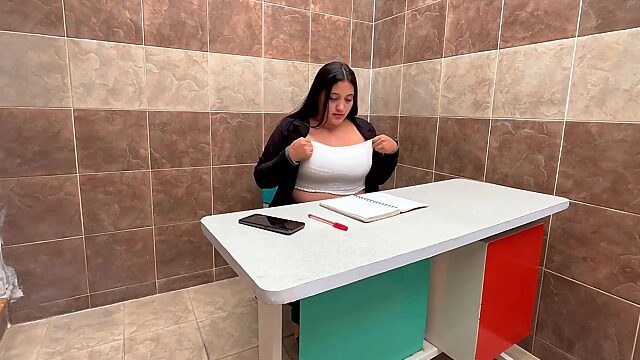 Big Titty MILF Boss Fucking Her Employee's Brains Out At Work