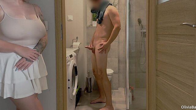 Hot Stepbro Fumbles His Dick When I Walk In—Ends Up Railing Me Doggystyle Hard As Fuck