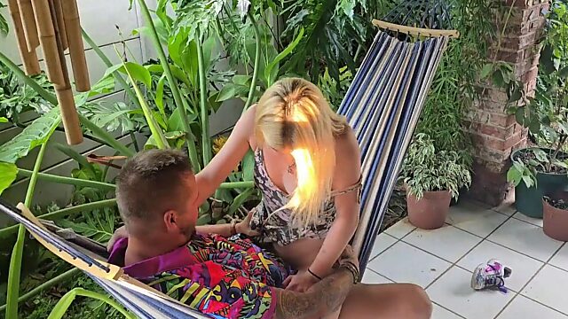 Banging a Petite Blonde on a Hawaiian Hammock Vacation