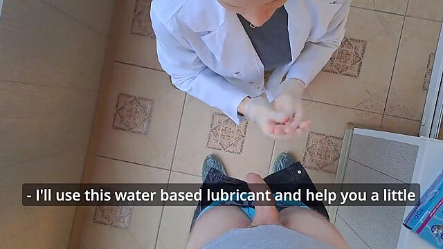 Russian Hottie Doc Gobbles My Cock During Check-Up, POV Style with Wet Slurping Sounds!