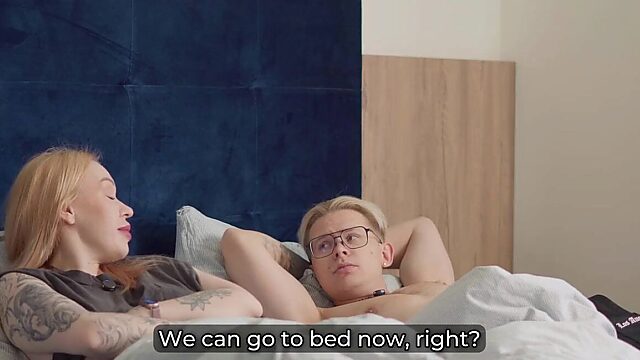 Lonely Step Mom Fucking Her Step Son After Husband Storms Out - Morning Pussy Filled With Cum