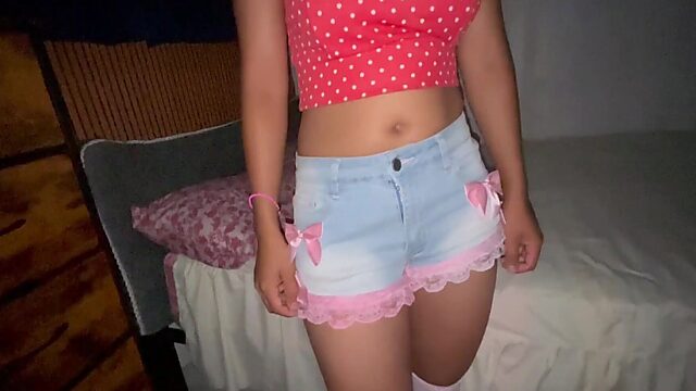 Innocent Little Latina Bitch Next Door Loves it in the Ass