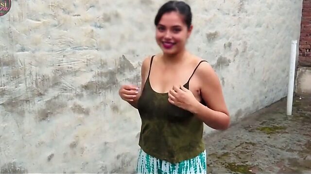 Stepbro Fucks His Dirty Stepsister Raw After She Dances in The Rain Like a Slut